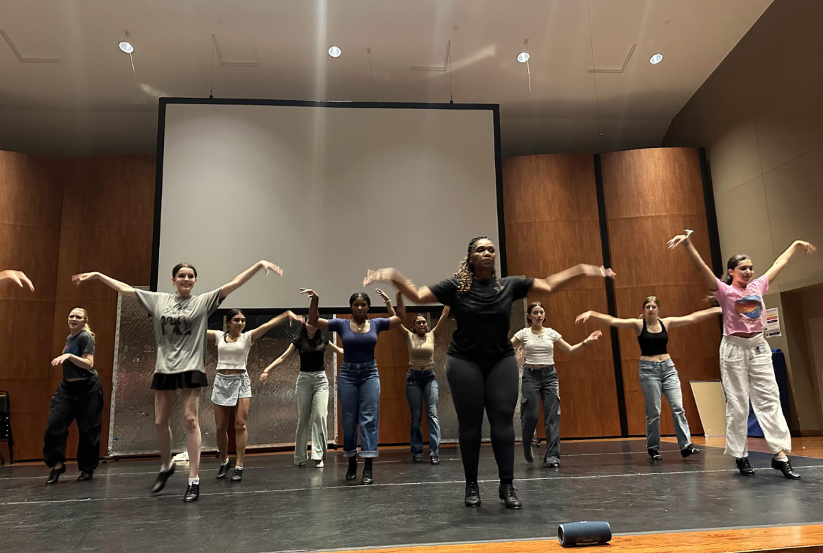 Students practice during auditions.“The best thing about this show is the abundance of opportunities to play really fun characters, which allowed us to really utilize the skills of our performers,” Mrs. Hocker stated.